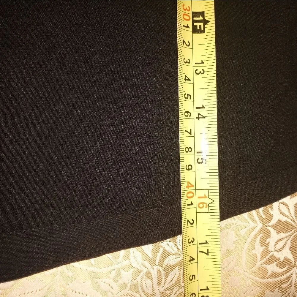 Heart Soul Size 1 A-Line Black Embroidery Flowers Women's Skirt 28